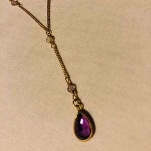 Gold Teardrop Necklace